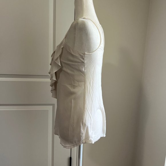 Express Ruffle-Front Button Tank - Picture 6 of 7